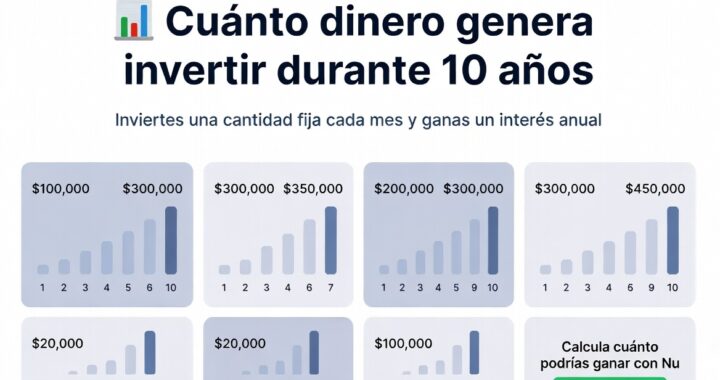 Cuánto dinero genera invertir durante 10 años.