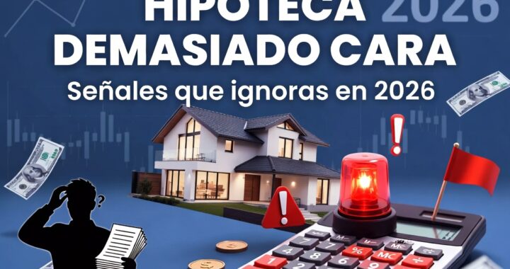 Cómo saber si una hipoteca es demasiado cara para ti en 2026: señales reales que mucha gente ignora